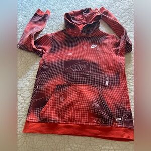 Nike Red Graphic Hoodie Sz XL